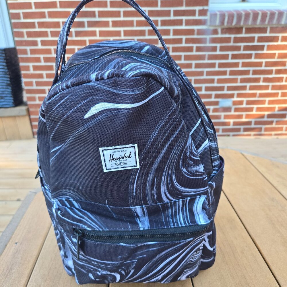 Herschel Supply Co Black and White Swirl Backpack